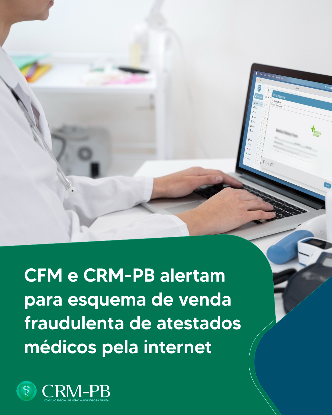 CFM e CRM-PB alertam para esquema de venda fraudulenta de atestados médicos pela internet