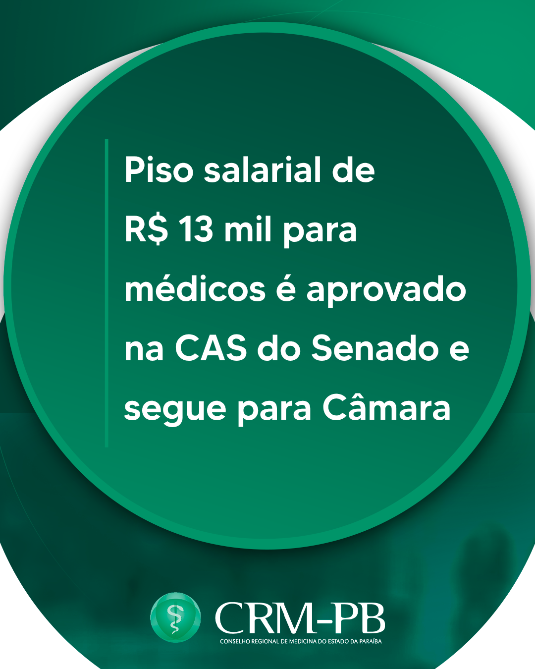 Piso salarial de R$ 13 mil para médicos é aprovado na CAS do Senado e segue para Câmara